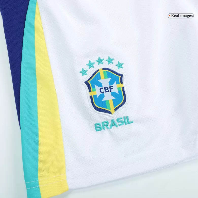 Kids Brazil Custom Away Soccer Kits 2024 - bestsoccerstore