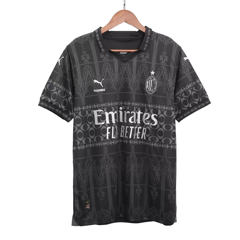 AC Milan X Pleasures Fourth Away Jersey Custom Soccer Jersey Fourth Away 2023/24 - bestsoccerstore