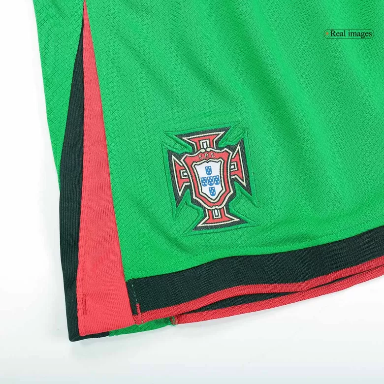 Portugal Soccer Shorts Custom Home 2024 - bestsoccerstore