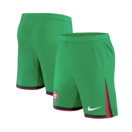 Portugal Soccer Shorts Custom Home 2024 - bestsoccerstore