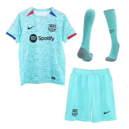 Kids Barcelona Custom Third Away Full Soccer Kits
2023/24 - bestsoccerstore