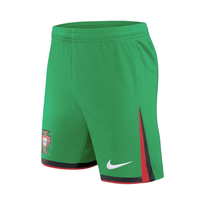 Portugal Soccer Shorts Custom Home 2024 - bestsoccerstore