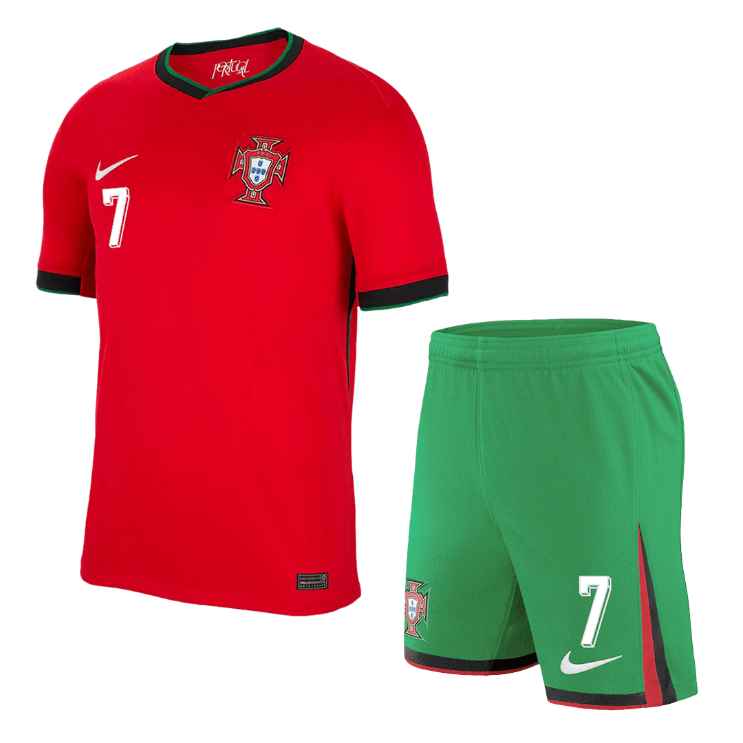 Portugal RONALDO #7 Home Soccer Uniform Kits - bestsoccerstore