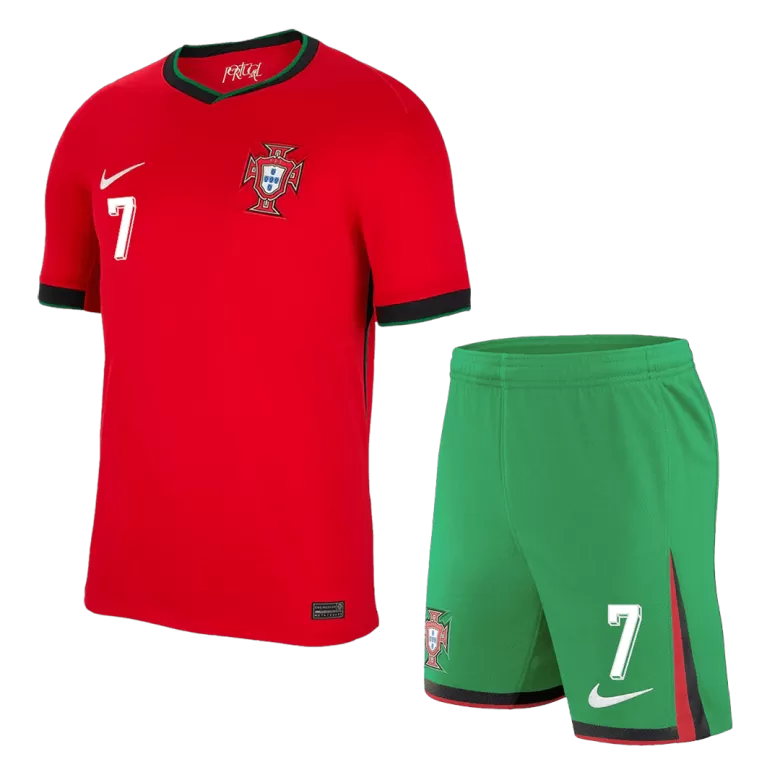 RONALDO #7 Portugal Soccer Jersey Home Custom Shirt 2024 - bestsoccerstore