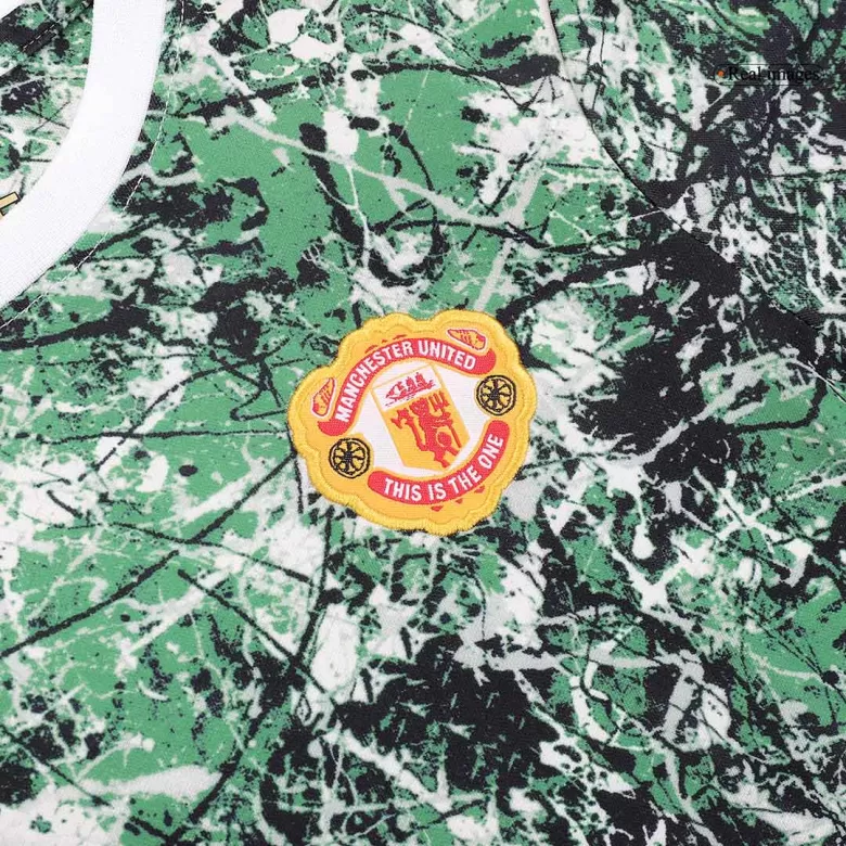 Kid's Manchester United x Stone Roses Soccer Kits 2023/24 - bestsoccerstore