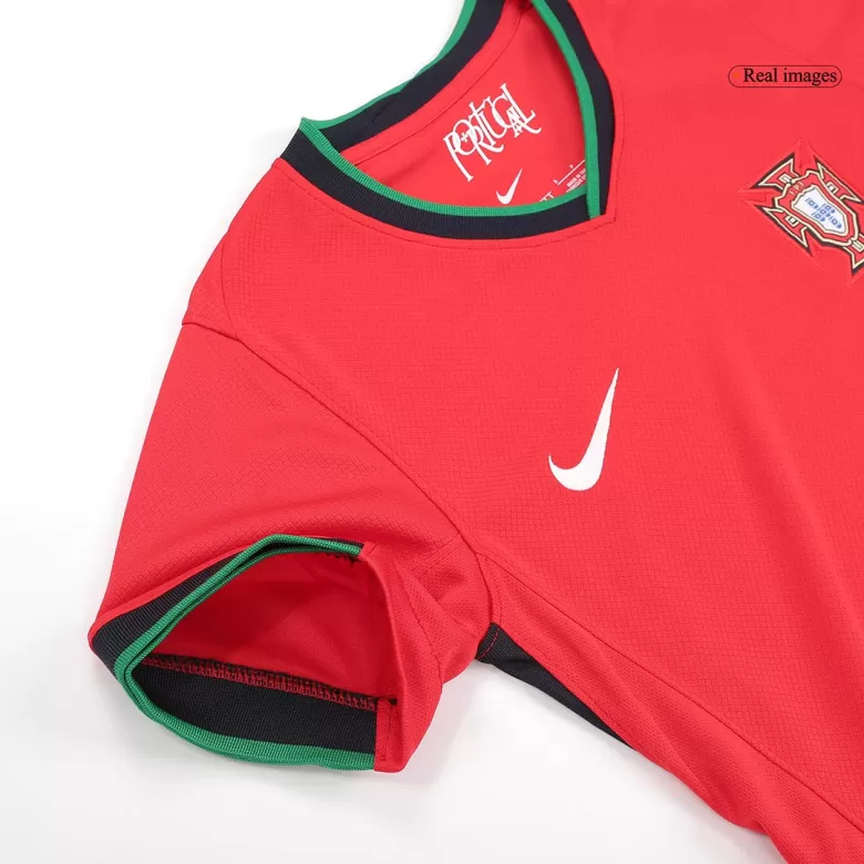 Portugal Soccer Jersey Home Women's Custom Shirt 2024 - bestsoccerstore