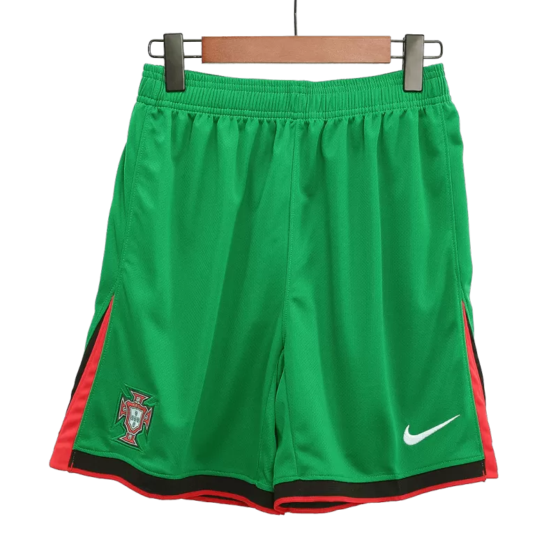 Portugal Soccer Shorts Custom Home 2024 - bestsoccerstore