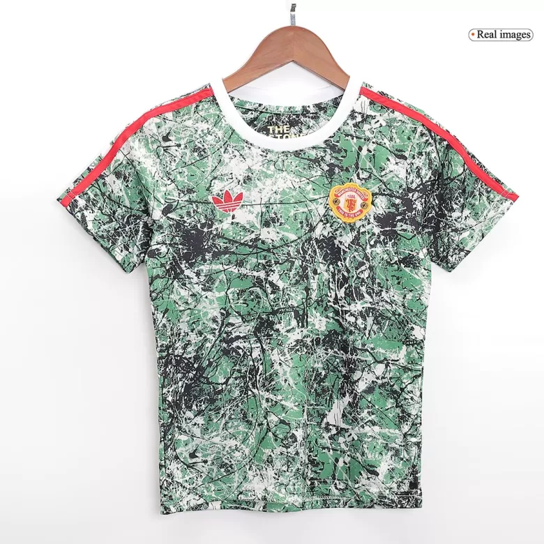 Kid's Manchester United x Stone Roses Soccer Kits 2023/24 - bestsoccerstore