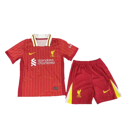 Kids Liverpool Home Soccer Kits 2024/25 - bestsoccerstore