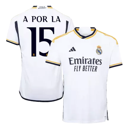 A POR LA #15 Real Madrid Soccer Jersey Home Custom Shirt 2023/24 - bestsoccerstore