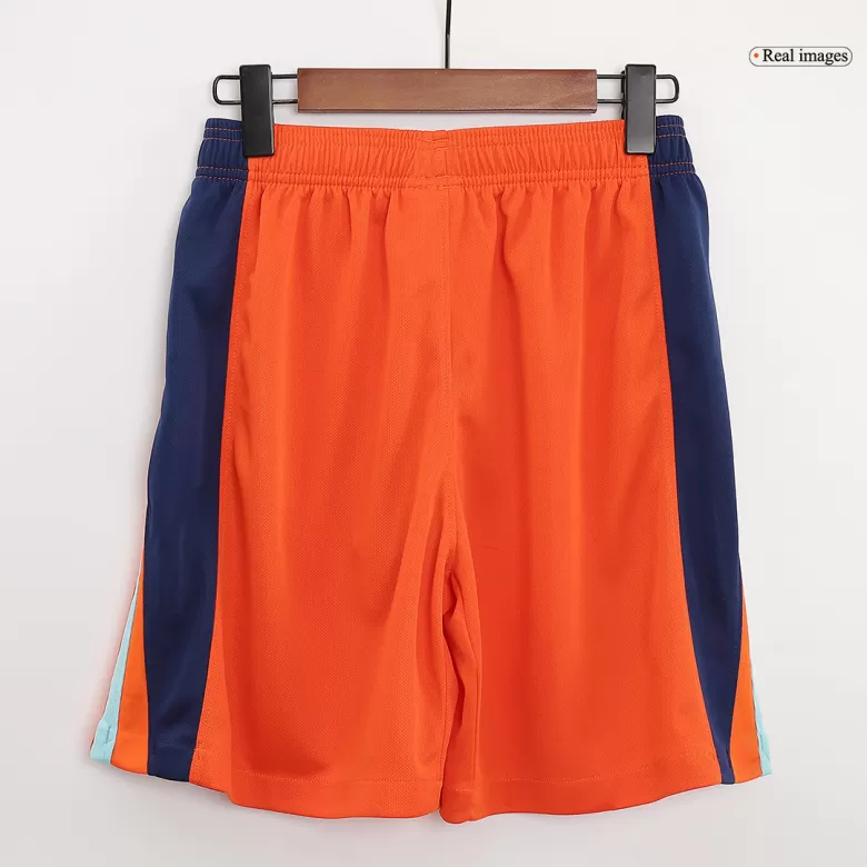 Netherlands Soccer Shorts Custom Home 2024 - bestsoccerstore