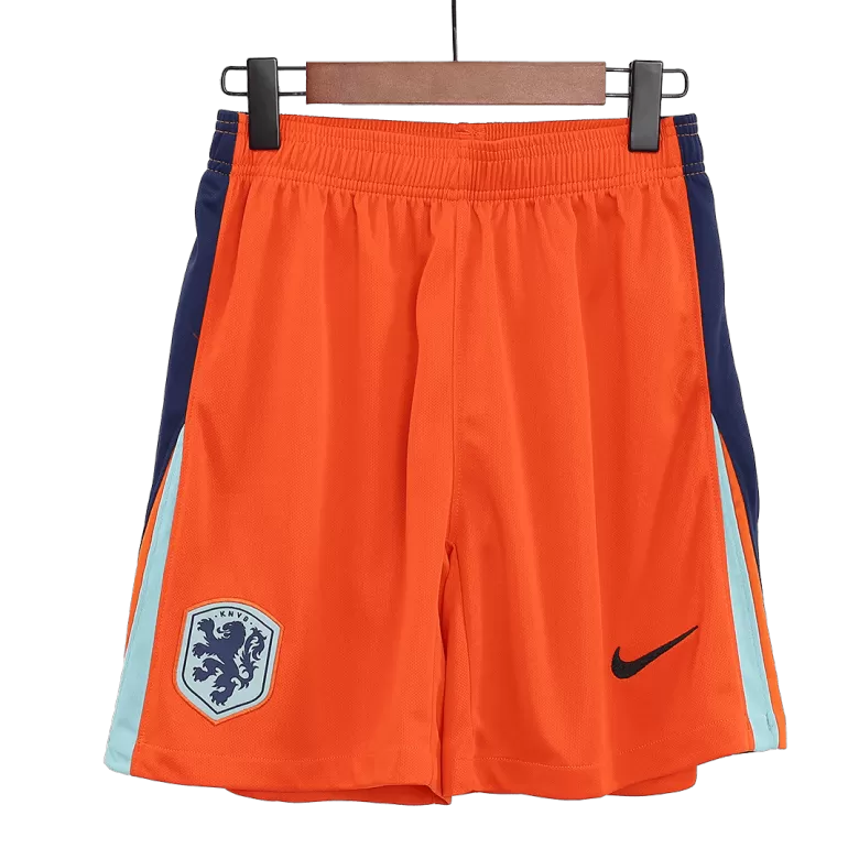 Netherlands Soccer Shorts Custom Home 2024 - bestsoccerstore