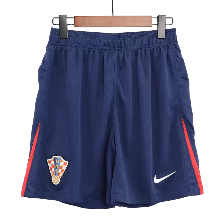 Croatia Soccer Shorts Custom Away 2024 - bestsoccerstore