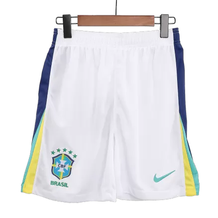 Brazil Soccer Shorts Custom Away 2024 - bestsoccerstore