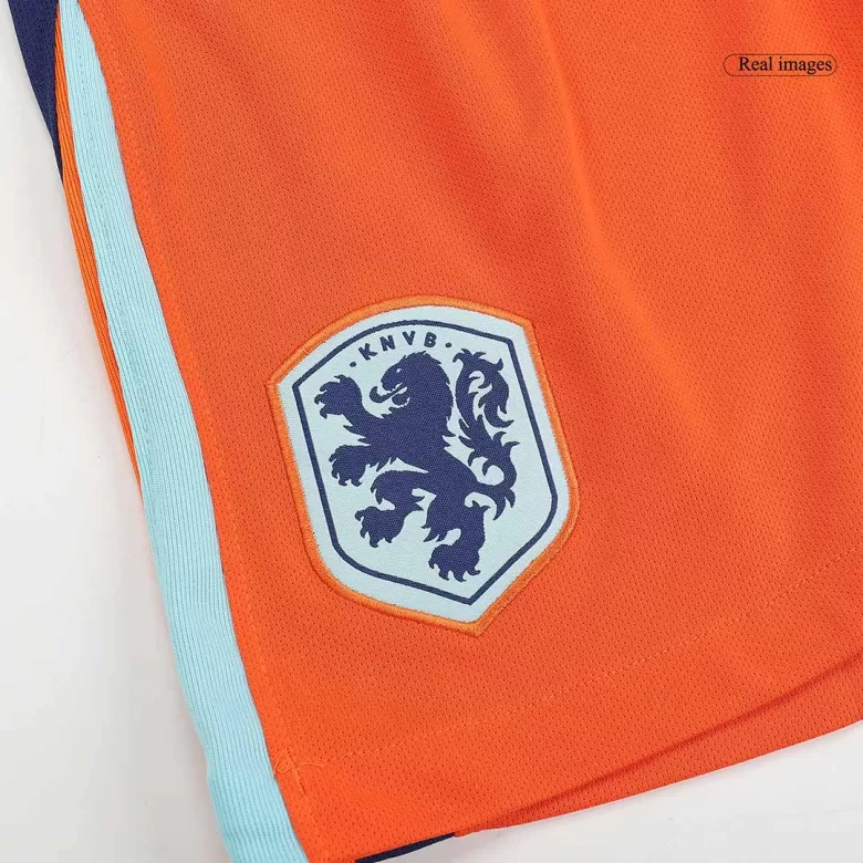 Netherlands Soccer Shorts Custom Home 2024 - bestsoccerstore