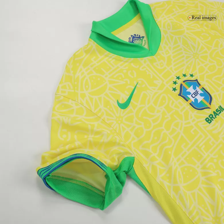 Brazil Home Soccer Uniform Kits 2024 - bestsoccerstore