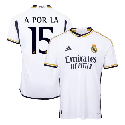 Authentic A POR LA #15 Soccer Jersey Real Madrid Home Shirt 2023/24 - bestsoccerstore