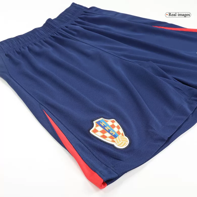 Croatia Soccer Shorts Custom Away 2024 - bestsoccerstore