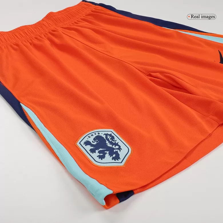 Netherlands Soccer Shorts Custom Home 2024 - bestsoccerstore