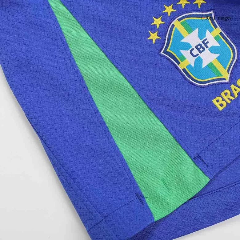 Brazil Soccer Shorts Custom Home 2024 - bestsoccerstore