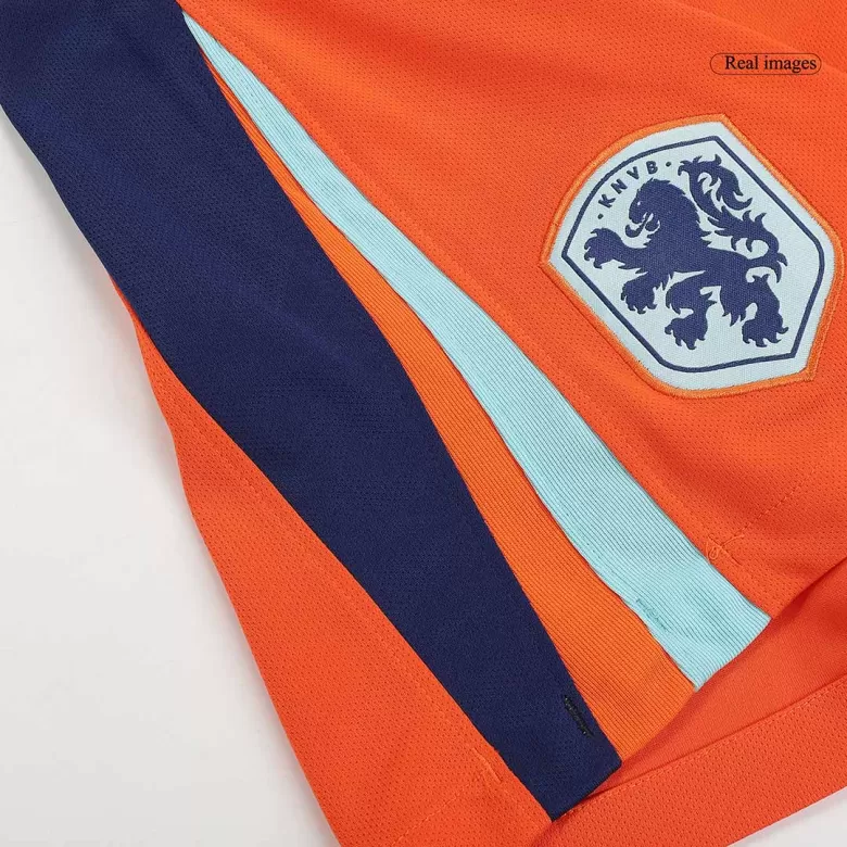 Netherlands Soccer Shorts Custom Home 2024 - bestsoccerstore