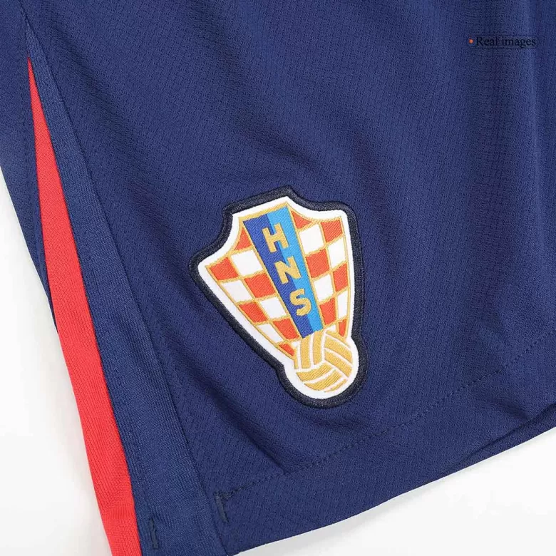 Croatia Soccer Shorts Custom Away 2024 - bestsoccerstore