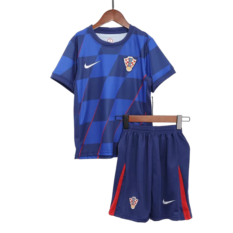 Kids Croatia Custom Away Soccer Kits 2024 - bestsoccerstore