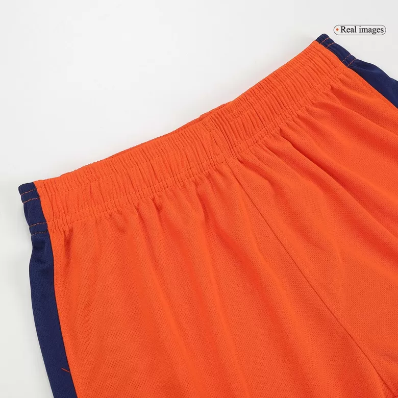 Netherlands Soccer Shorts Custom Home 2024 - bestsoccerstore