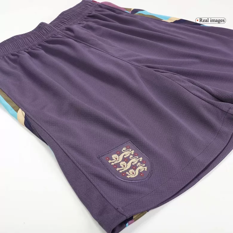 England Soccer Shorts Custom Away 2024 - bestsoccerstore