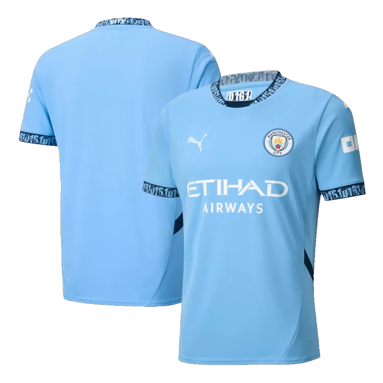 Manchester City Soccer Jersey Home Custom Shirt 2024/25 - bestsoccerstore