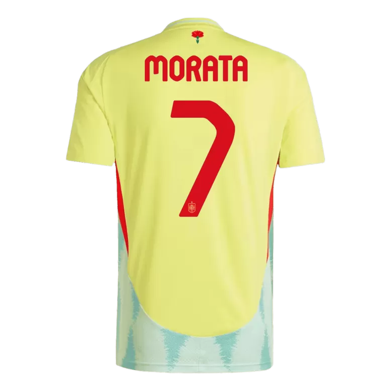 MORATA #7 Spain Soccer Jersey Away Custom Shirt 2024 - bestsoccerstore