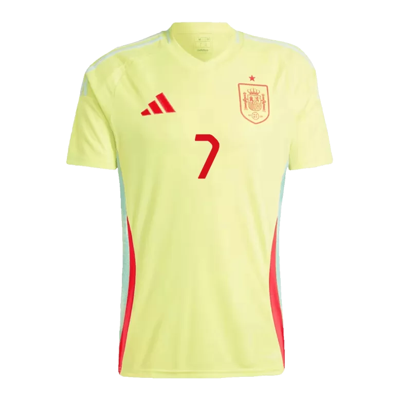 MORATA #7 Spain Soccer Jersey Away Custom Shirt 2024 - bestsoccerstore