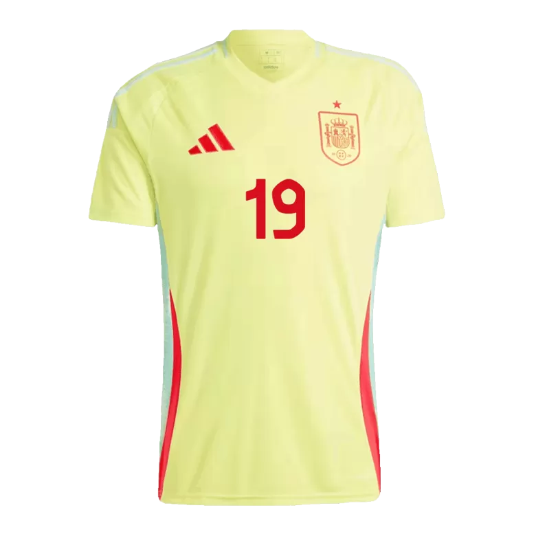 LAMINE YAMAL #19 Spain Soccer Jersey Away Custom Shirt 2024 - bestsoccerstore