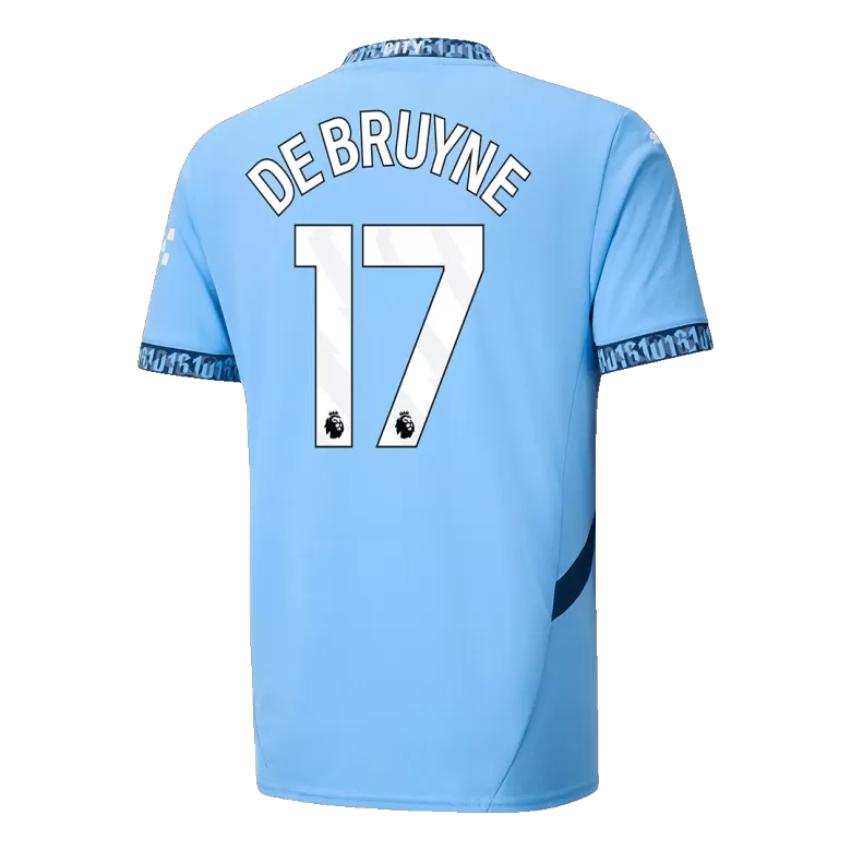 DE BRUYNE #17 Manchester City Soccer Jersey Home Shirt 2024/25 - bestsoccerstore