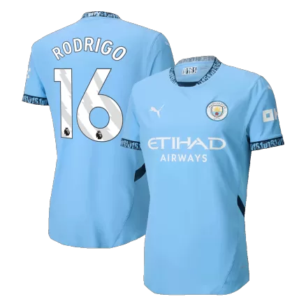 Authentic RODRIGO #16 Soccer Jersey Manchester City Home Shirt 2024/25 - bestsoccerstore