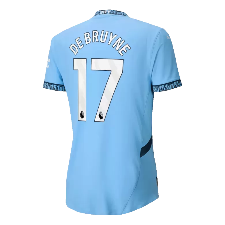 Authentic DE BRUYNE #17 Soccer Jersey Manchester City Home Shirt 2024/25 - bestsoccerstore