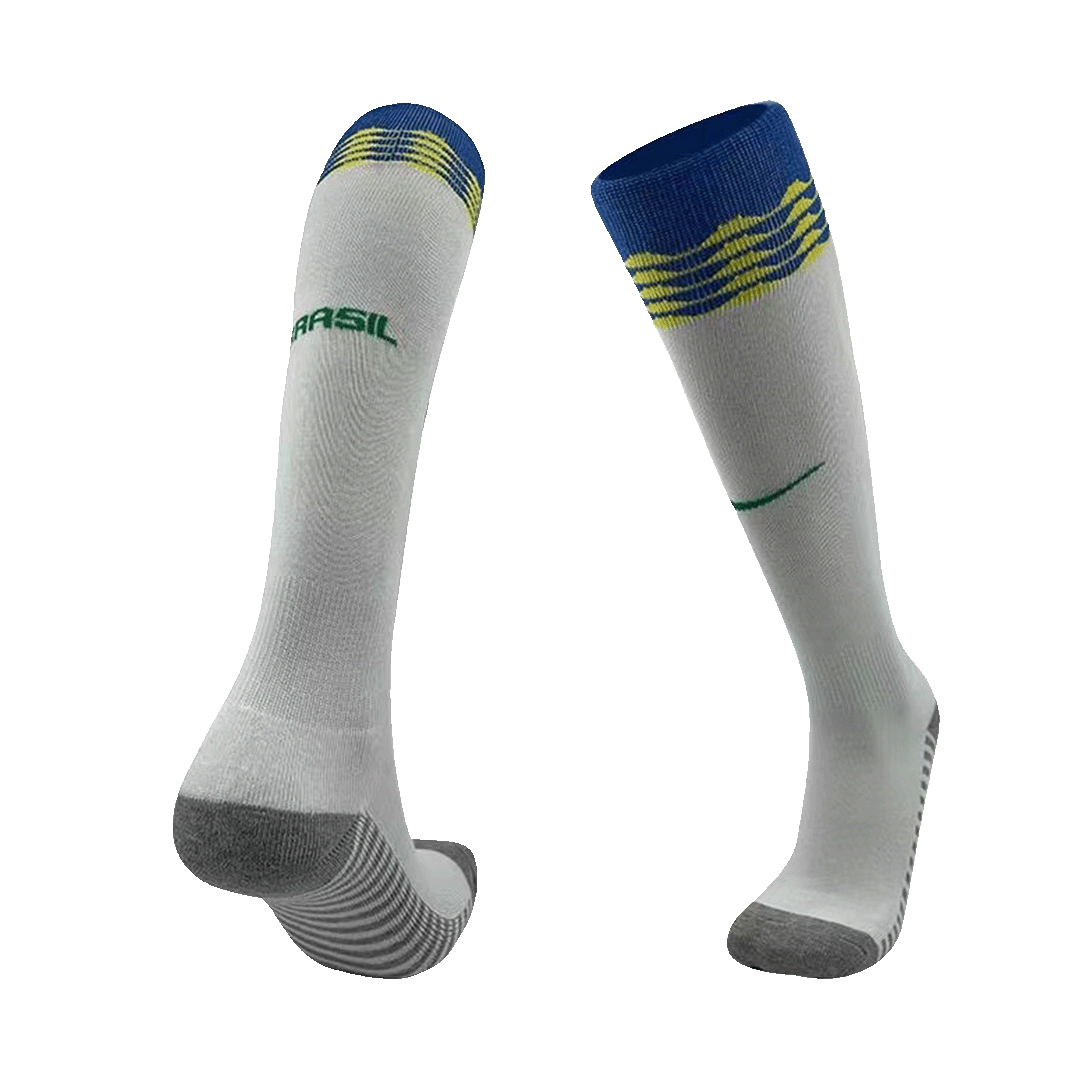 Men's Brazil Jersey Soccer Home Socks - bestsoccerstore