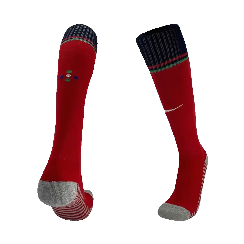 Kid's Portugal Soccer Home Socks 2024 - bestsoccerstore