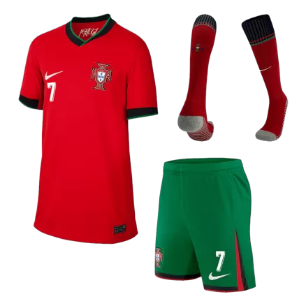 Kids Portugal RONALDO #7 Custom Home Full Soccer Kits
2024 - bestsoccerstore