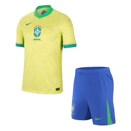 Brazil Home Soccer Uniform Kits 2024 - bestsoccerstore
