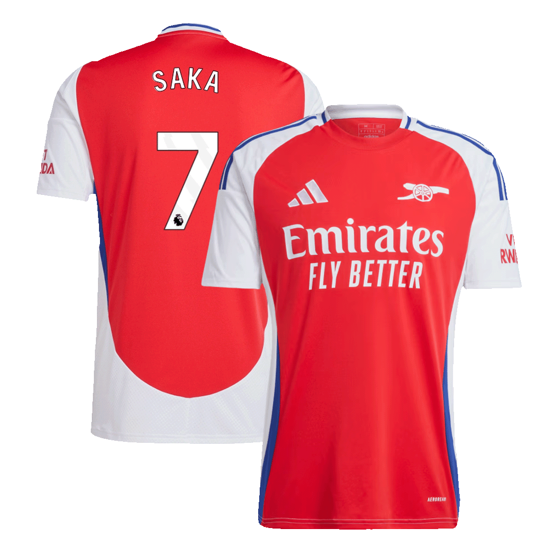 SAKA #7 Arsenal Soccer Jersey Home Custom Shirt - bestsoccerstore