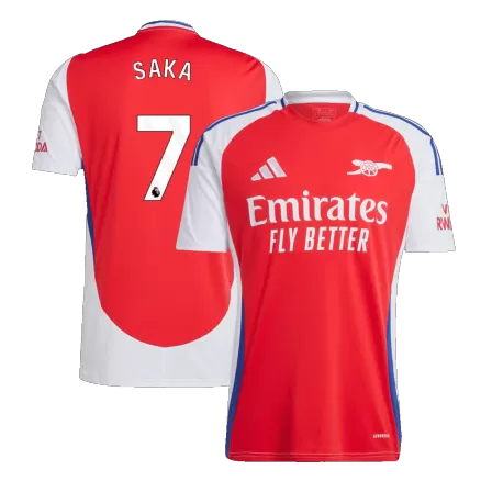 SAKA #7 Arsenal Soccer Jersey Home Custom Shirt 2024/25 - bestsoccerstore