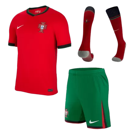 Portugal Home Custom Full Soccer Kit 2024 - bestsoccerstore