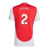 Arsenal Jersey Custom SALIBA #2 Soccer Jersey Home 2024/25 - bestsoccerstore
