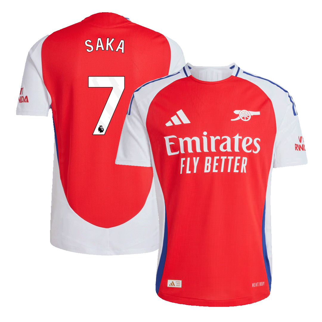 Arsenal SAKA #7 Home Custom Player Version Soccer Jersey - bestsoccerstore