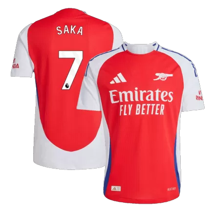 Authentic SAKA #7 Soccer Jersey Arsenal Home Shirt 2024/25 - bestsoccerstore