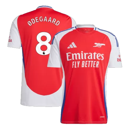 ØDEGAARD #8 Arsenal Soccer Jersey Home Custom Shirt 2024/25 - bestsoccerstore