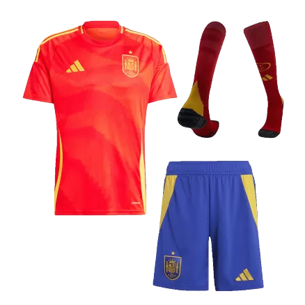 Spain Home Custom Full Soccer Kit 2024 - bestsoccerstore