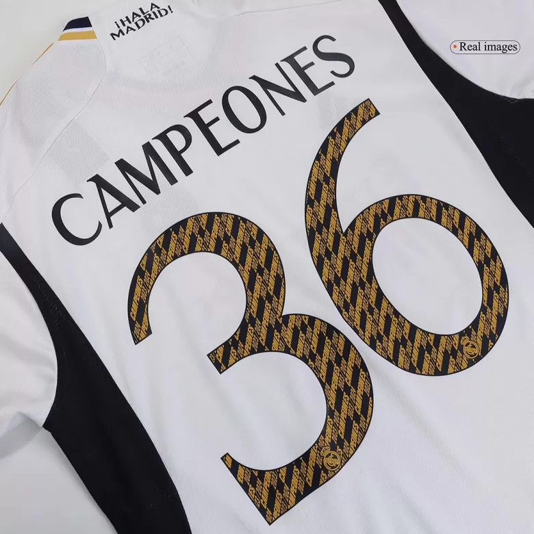 CAMPEONES #36 Real Madrid Home Soccer Jersey 2023/24 - bestsoccerstore