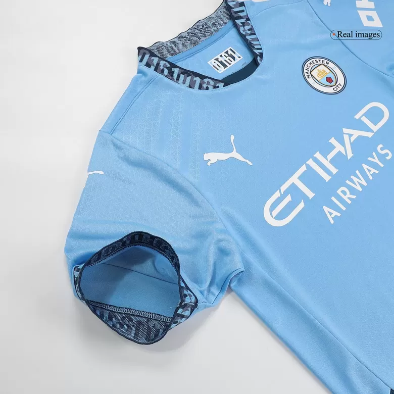 Authentic DE BRUYNE #17 Soccer Jersey Manchester City Home Shirt 2024/25-UCL - bestsoccerstore